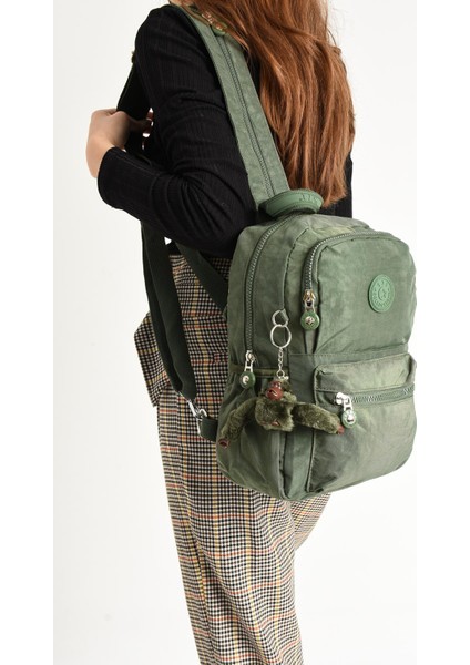 Hem Sırt Hem Göğüs Spor Genç Kadın Çantası Yeşil (Model: 571-8C)