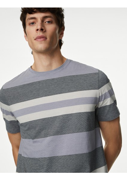 Saf Pamuklu Kısa Kollu T-Shirt modelleri