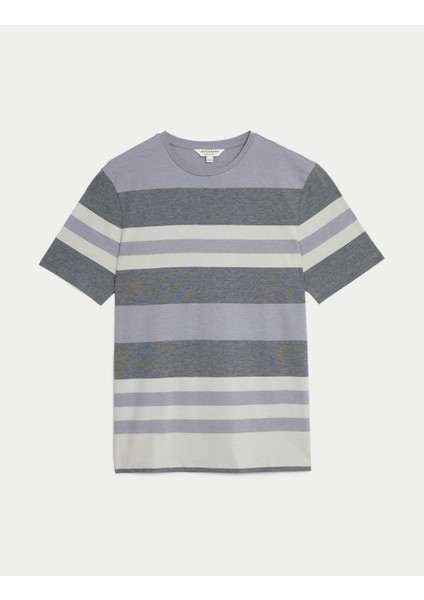 Saf Pamuklu Kısa Kollu T-Shirt indirimleri