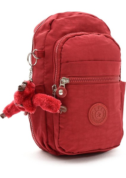 Iki Bölmeli Unisex Göğüs (Bodybag) Çantası Kırmızı (Model: 571-8B)