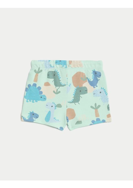 2'li Dinozor Desenli Şort (0-3 Yaş) fırsatları