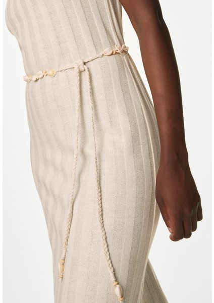 Regular Fit Midi Örme Elbise