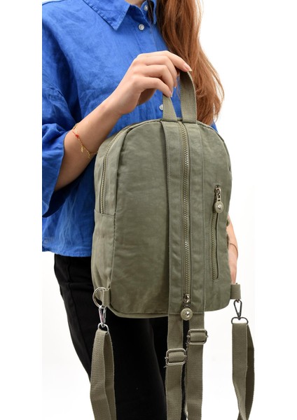 Hem Sırt Hem Göğüs Spor Genç Kadın Çantası Vizon(Model: 571-8D)