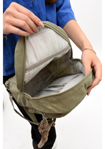 Hem Sırt Hem Göğüs Spor Genç Kadın Çantası Vizon(Model: 571-8D)
