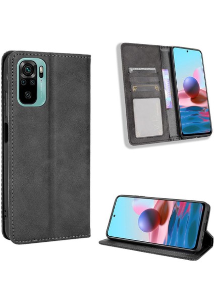Xiaomi Redmi Not 10 4g Pu Deri Manyetik Kapatma Cüzdan (Yurt Dışından)