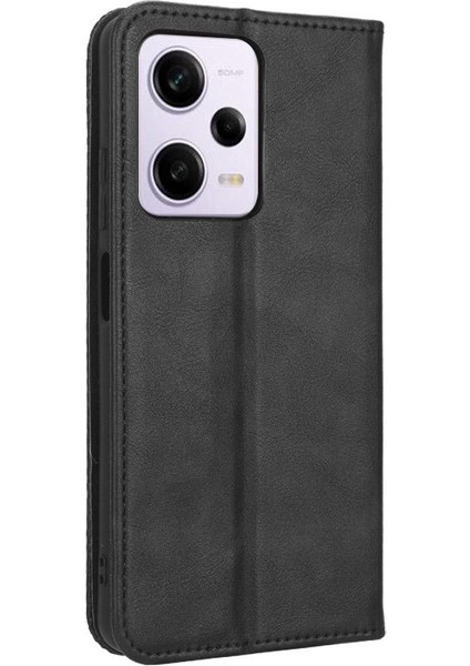 Xiaomi Redmi Için Not 12 Pro 5g Manyetik Kapatma Cüzdan Pu Deri (Yurt Dışından)