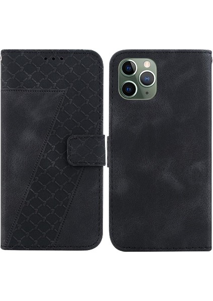 Iphone 11 Için Telefon Kılıfı Pro Max Cüzdan Pu Deri Kart Yuvası Fonksiyonu Flip (Yurt Dışından)