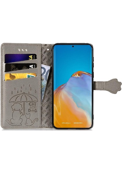 Mellow Shop Huawei P50 Pro Kılıf Için Kısa Kayış Kapak Kapak Darbeye (Yurt Dışından)