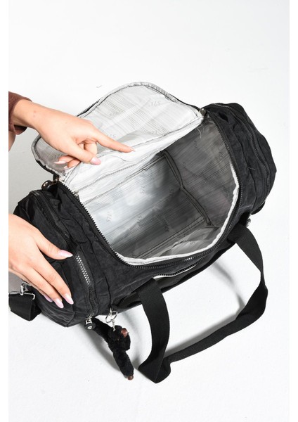 Ultra Hafif Unisex Su Geçirmez Seyahat Spor Çantası Siyah (Model: 571-7B)