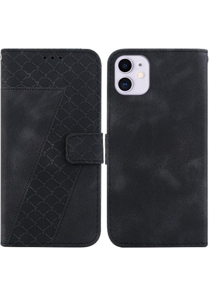 Iphone 11 Için Telefon Kılıfı Cüzdan Flip Folio Kapak Kart Yuvası Fonksiyonu Pu (Yurt Dışından)