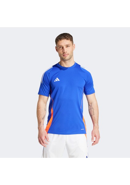 Adidas Tiro 24 Erkek Mavi Futbol Forması.-