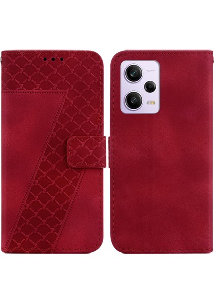 Telefon Kılıfı Için Xiaomi Redmi Not 12 Pro 5g Kart Yuvası Fonksiyonu Pu Deri (Yurt Dışından)