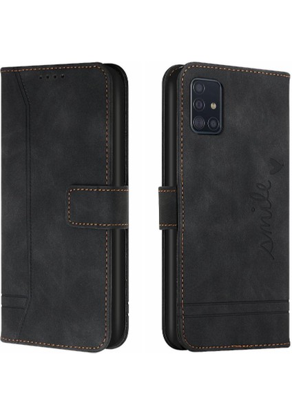 Telefon Kılıfı Için Samsung Galaxy A71 5g Kart Yuvaları Kapak Flip Folio Cüzdan Pu (Yurt Dışından)