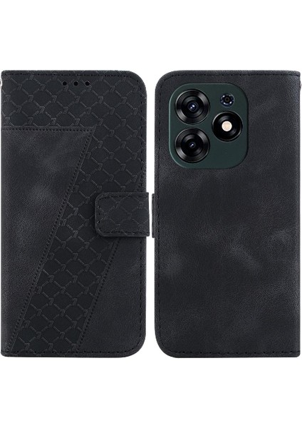 Tecno Spark 10 Pro Flip Folio Kapak Için Telefon Kılıfı Pu Deri Kabartmalı (Yurt Dışından)