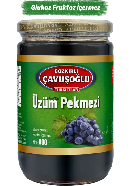 Bozkırlı Çavuşoğlu Üzüm Pekmezi Cam Kavanoz 800G