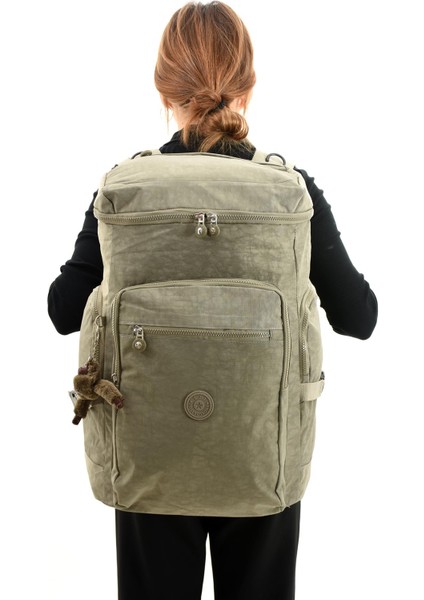 Büyük Boy Ultra Hafif Çok Bölmeli Dağcı Çantası Vizon (Model: 571-7D)