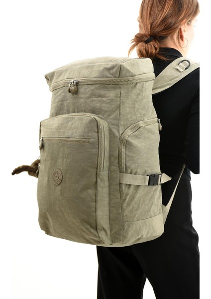 Büyük Boy Ultra Hafif Çok Bölmeli Dağcı Çantası Vizon (Model: 571-7D)