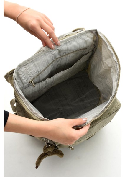 Büyük Boy Ultra Hafif Çok Bölmeli Dağcı Çantası Vizon (Model: 571-7D)