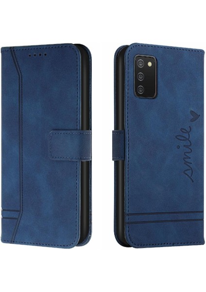 Samsung Galaxy A03S Manyetik Kapatma Kart Yuvaları Kapak El Için Telefon Kılıfı (Yurt Dışından)