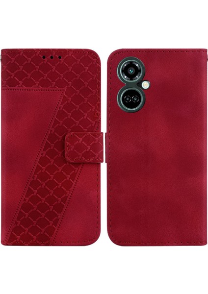 Tecno Camon 19 Pro 5g Cüzdan Pu Deri Kabartmalı Desen Için Telefon Kılıfı (Yurt Dışından)