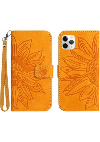 Kart Yuvaları Tutucu Kabartmalı iphone 11 Pro Lüks Pu Deri Kılıf (Yurt Dışından)