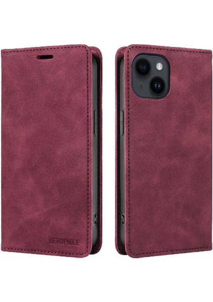 Iphone 13 Için Kılıf Mini Koruyucu Manyetik Folio Cüzdan Pu Deri (Yurt Dışından)