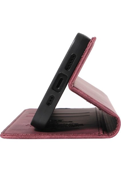 Iphone 13 Için Kılıf Mini Koruyucu Manyetik Folio Cüzdan Pu Deri (Yurt Dışından)