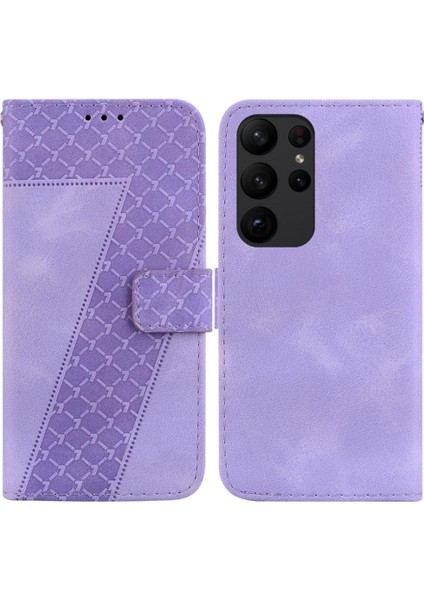 Samsung Galaxy S23 Ultra 5g Için Telefon Kılıfı Cüzdan Pu Deri Flip Folio (Yurt Dışından)
