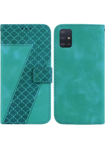 Telefon Kılıfı Için Samsung Galaxy A51 4g Kart Yuvası Fonksiyonu Flip Folio Kapak (Yurt Dışından)
