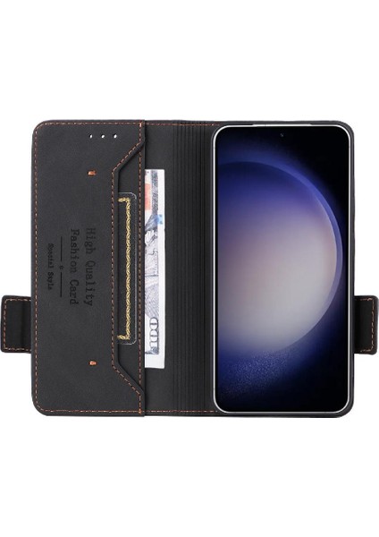 Kart Tutucu Kickstand Kart Ekleme ile Samsung Galaxy S24 Için Kılıf (Yurt Dışından)