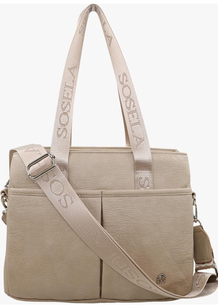 67-8082 Kadın Jimmy Bej Omuz ve Kol Çanta