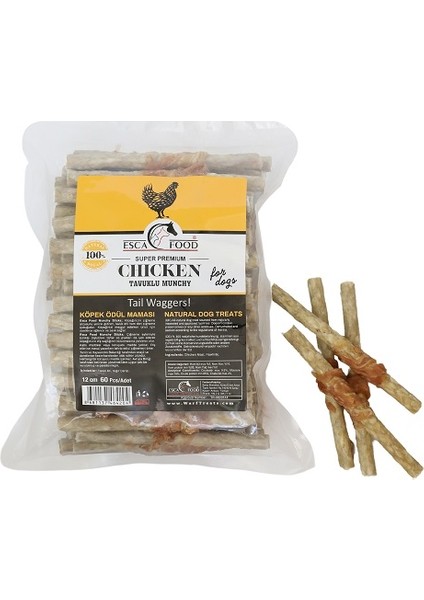 Tavuklu Munchy 12 cm 60'lı 600 gr