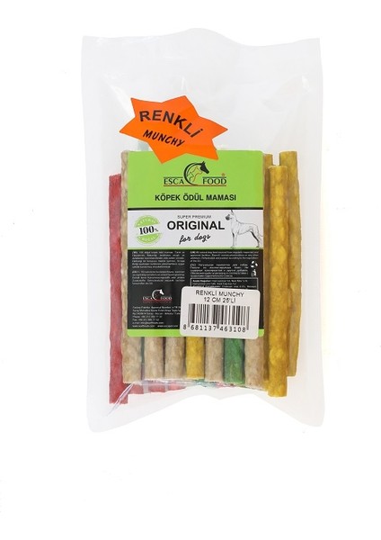 Munchy Renkli 12 cm 8 Gr*25'li