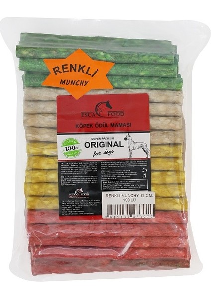 Munchy Renkli 12 cm 8 GR*100'LÜ