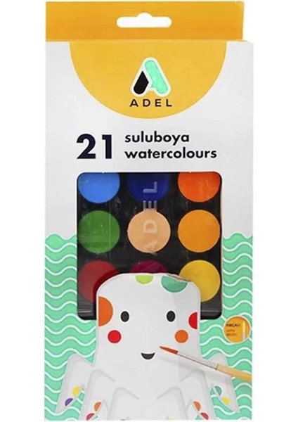 Sulu Boya 21 Renk Büyük Boy 931001