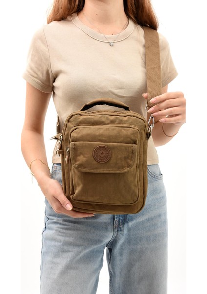 Unisex (Bay-Kadın) Ķüçük Boy Çapraz Askılı El Çantası (Evrak, Telefonluk , gündelik) Taba (Model: 571-7E) fiyatları
