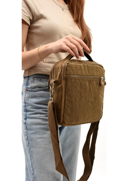 Unisex (Bay-Kadın) Ķüçük Boy Çapraz Askılı El Çantası (Evrak, Telefonluk , gündelik) Taba (Model: 571-7E) modelleri