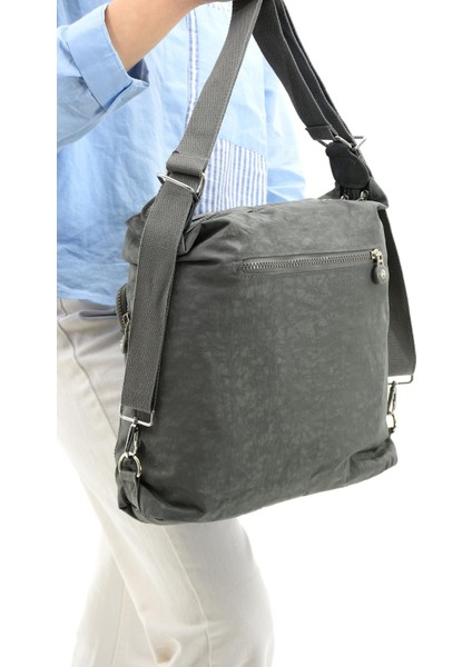 Ultra Hafif Hem Sırt Hem Omuz Kadın Çantası Gri (Model: 571-5B) modelleri