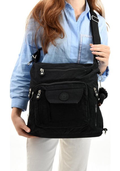 Ultra Hafif Hem Sırt Hem Omuz Kadın Çantası Siyah (Model: 571-5B) fiyatları