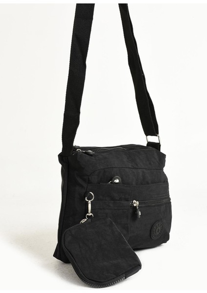 Çapraz Askılı Ultra Hafif Çok Cepli Omuz Çantası Siyah (Model: 571-6I) indirimleri