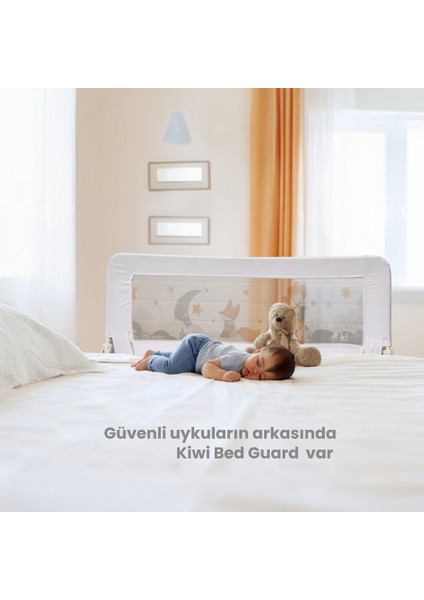 Bed Guard Asansörlü, Renkli Desenli Çocuk Yatak Bariyeri, Yatak Korkuluğu, Bebek Güvenlik Bariyeri 150X60-70 cm indirimleri