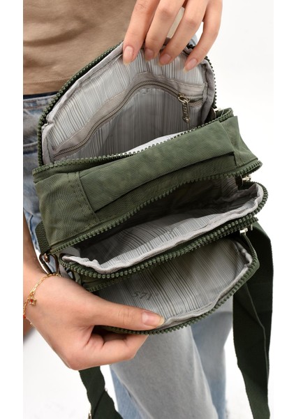 Unisex (Bay-Kadın) Ķüçük Boy Çapraz Askılı El Çantası (Evrak, Telefonluk , gündelik) Yeşil (Model: 571-7E) fırsatları