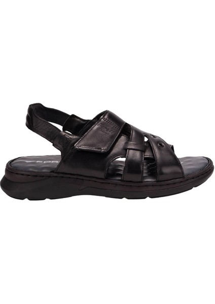 Berkay 40528 Erkek Sandalet - Siyah