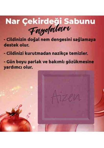 Pomegranate Seed Soap - Nar Çekirdeği Sabunu 150G