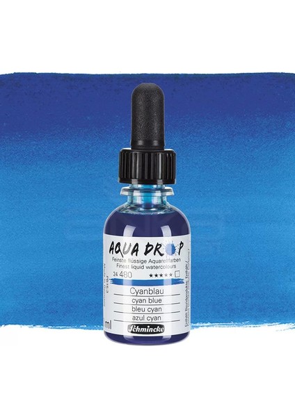 Aqua Drop Sıvı Sulu Boya 30ML 480 Cyan Blue