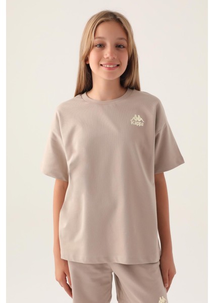 Authentic Chelsey Kız Çocuk Bej Regular Fit Tişört