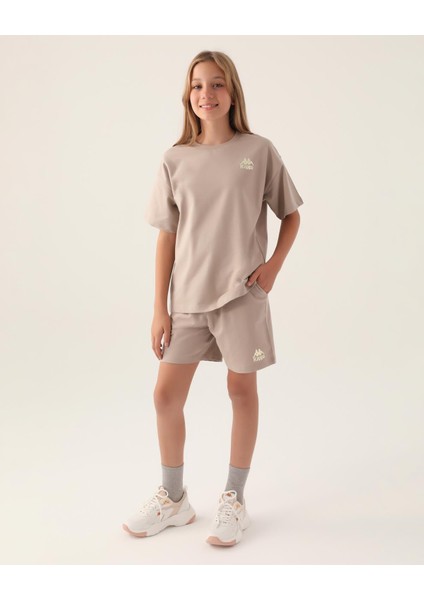 Authentic Chelsey Kız Çocuk Bej Regular Fit Tişört