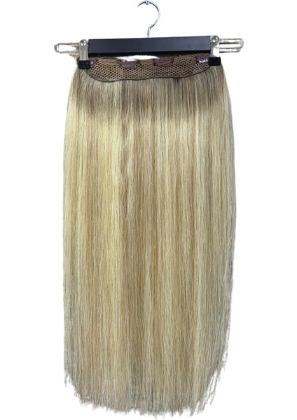 Halit Can HairKing Halitcan Hairking Uzbek 18/8 Ömbre Renk , 70CM , 150G Çıt Çıt (Yarım Ay) [100% Gerçek Insan Saçı]