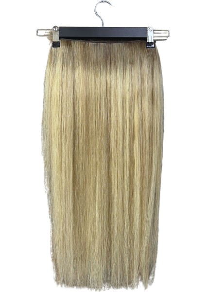 Halit Can HairKing Halitcan Hairking Uzbek 18/8 Ömbre Renk , 70CM , 150G Çıt Çıt (Yarım Ay) [100% Gerçek Insan Saçı]