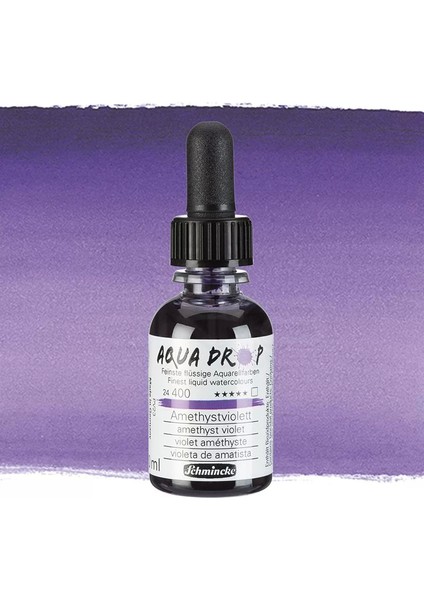 Aqua Drop Sıvı Sulu Boya 30ML 400 Amethyst Violet
